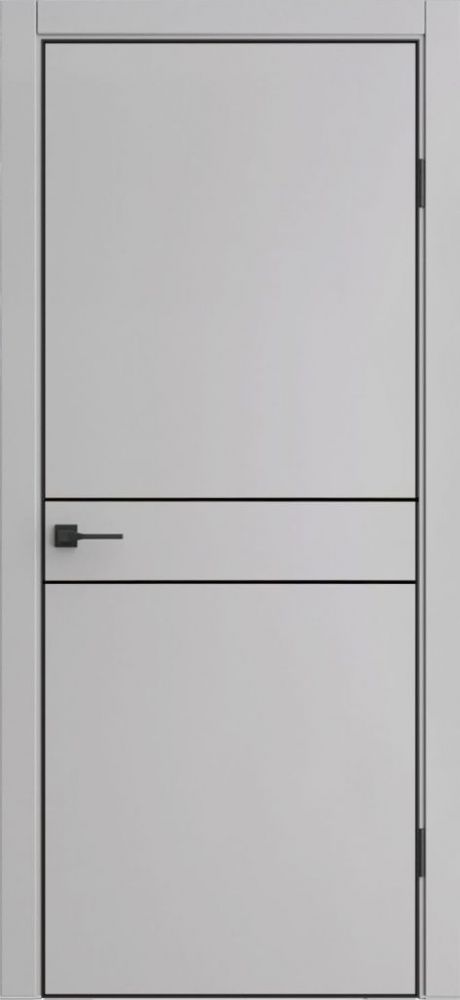 Межкомнатная дверь ДП-52 (Сильвер грей, 900кс2000)