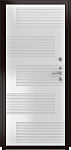 Дверь ДвериПРО Модель Л-48 ФЛ-185 (10мм, ПВХ Ясень белый) DPRO226071 фото