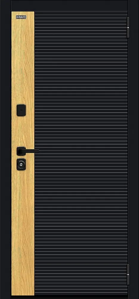 Дверь Эво/SBlack Black Shell-Wotan Oak/White Silk BR6249